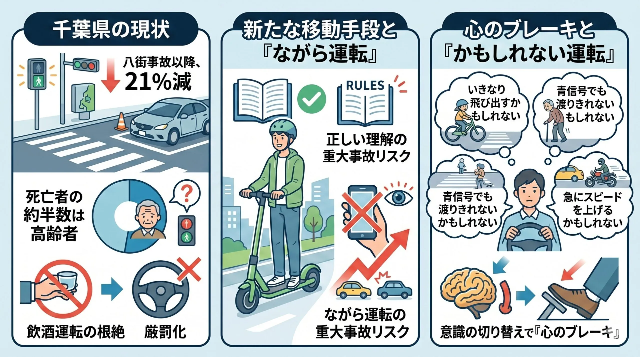 2026年千葉県の交通事故情勢と安全対策インフォグラフィック