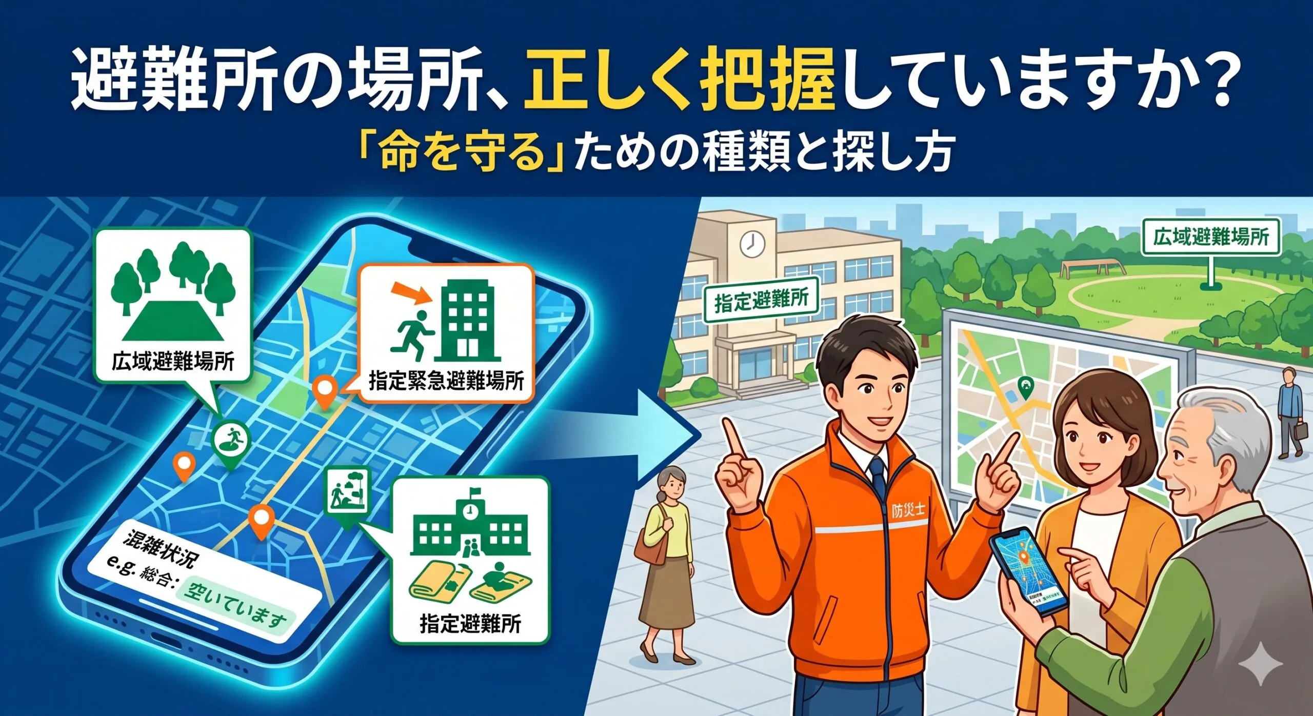 避難所の場所、正しく把握していますか?「命を守る」ための3つの種類と探し方