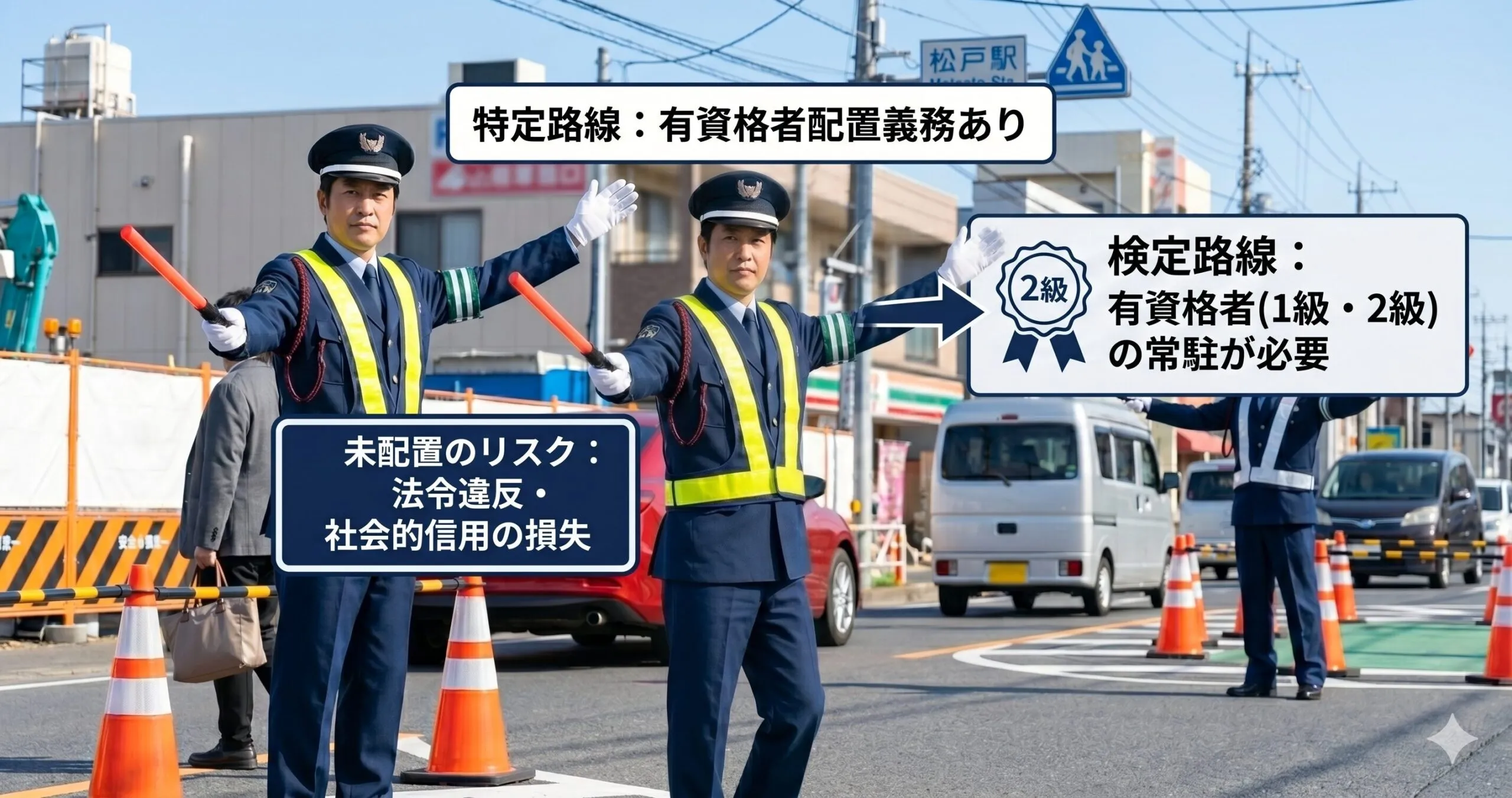 千葉県公安委員会指定の検定配置路線における有資格者配置義務とリスク解説