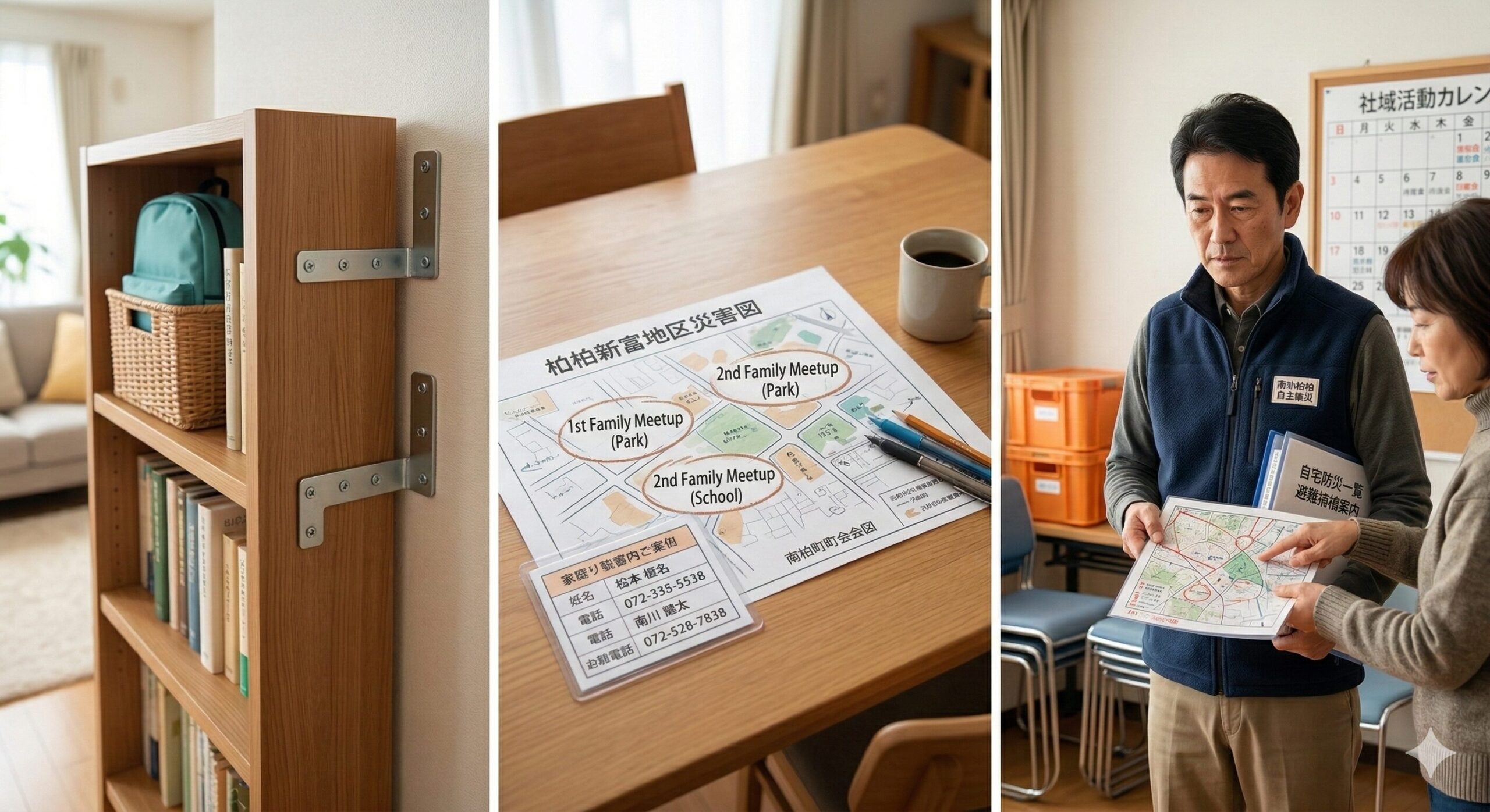 家具固定の実例