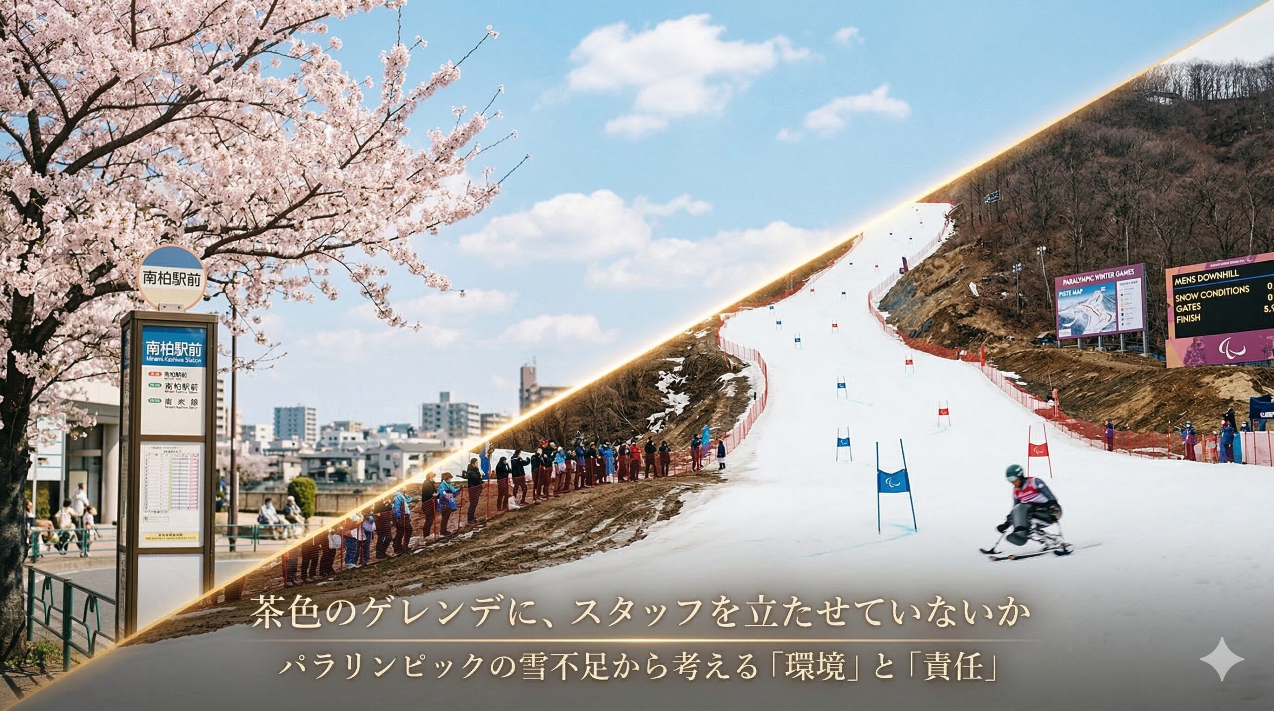 雪が降らない街・柏から、泥まみれのゲレンデに思うこと