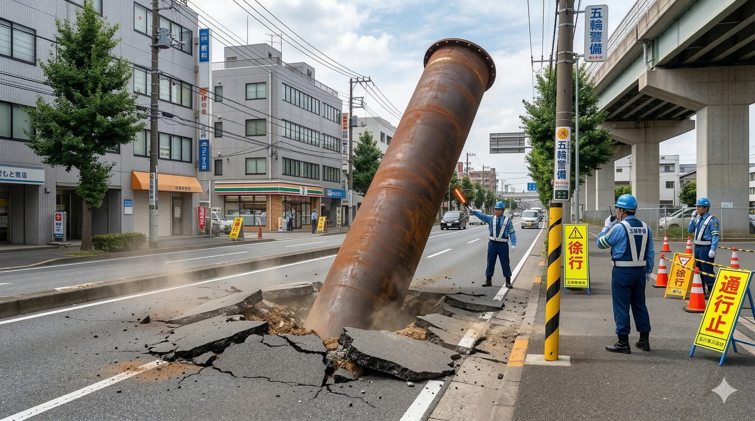 道路から30mの鉄柱が…！新御堂筋の事故から考える「東葛エリア」の地下リスク