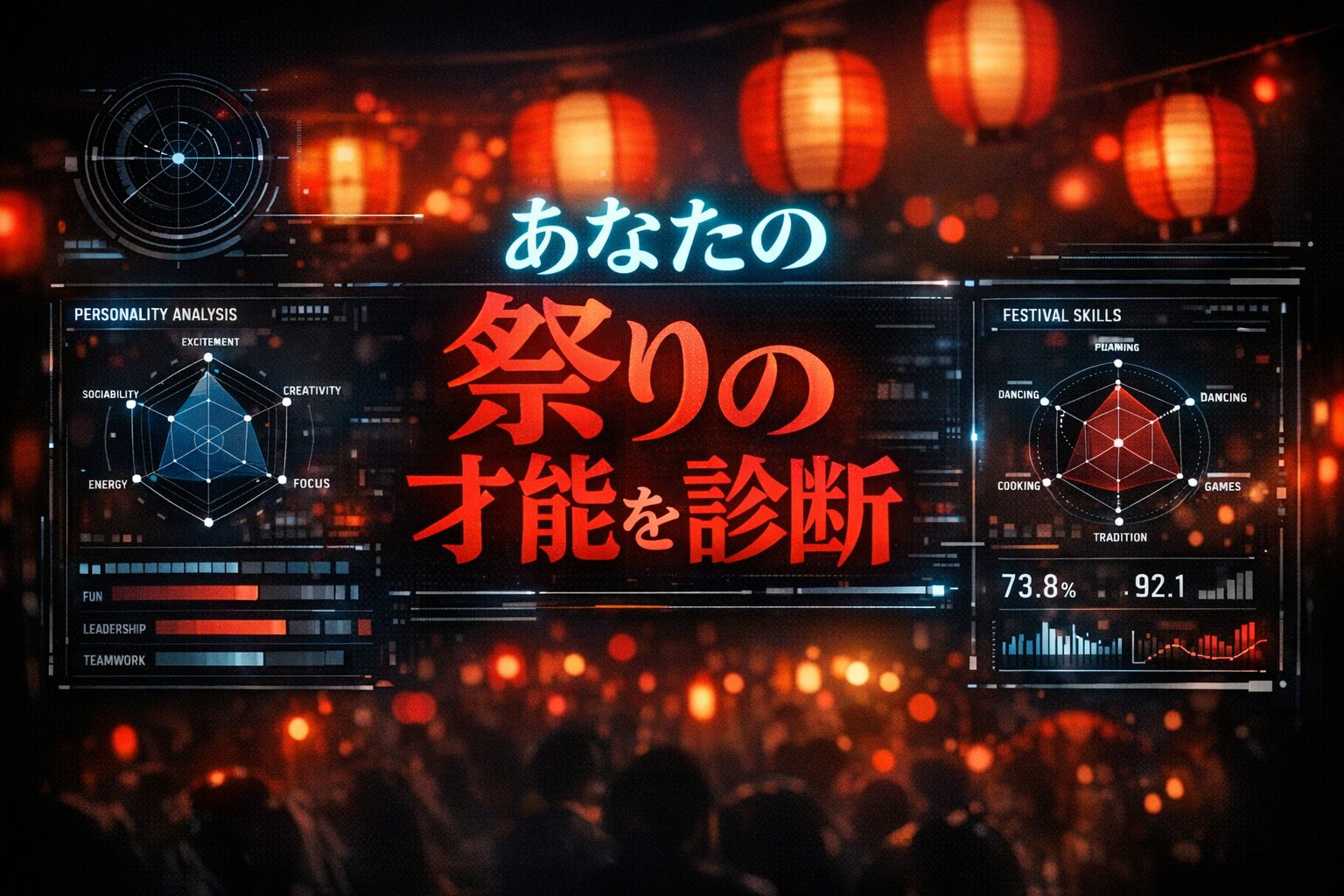 【5分で判明】あなたは「神輿」を担ぐ人？それとも「裏」で操る人？お祭り適性診断、解禁！