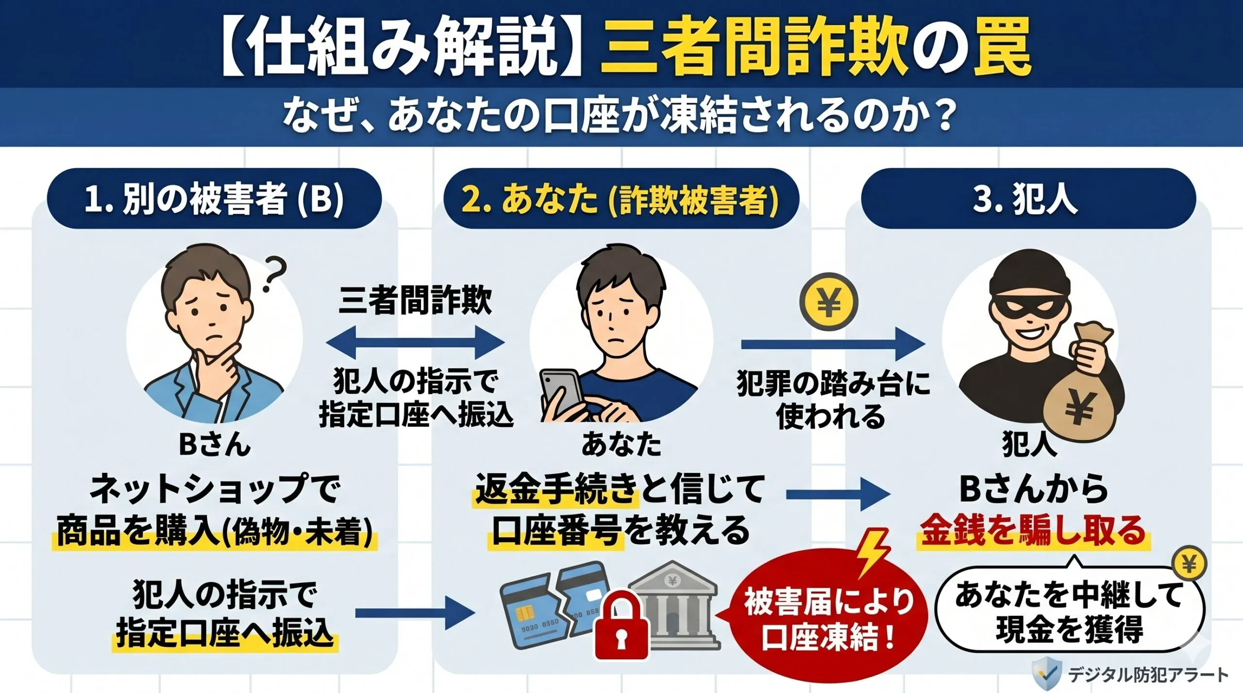 柏・松戸の警備会社が解説する三者間詐欺の仕組み