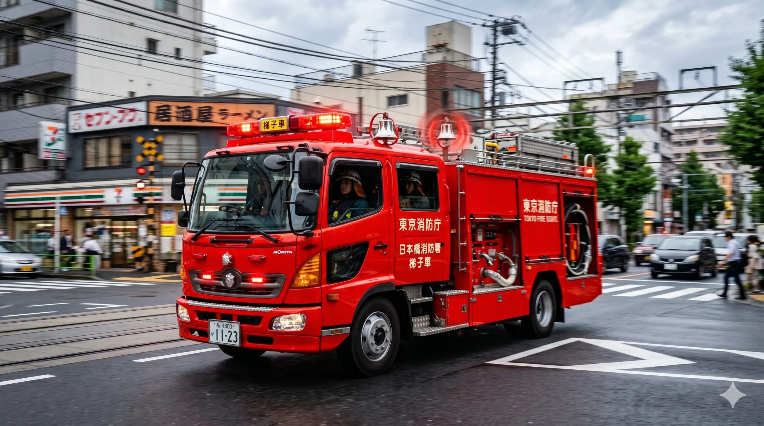 消防車の音には意味がある！鐘の音が鳴る時と鳴らない時の違い