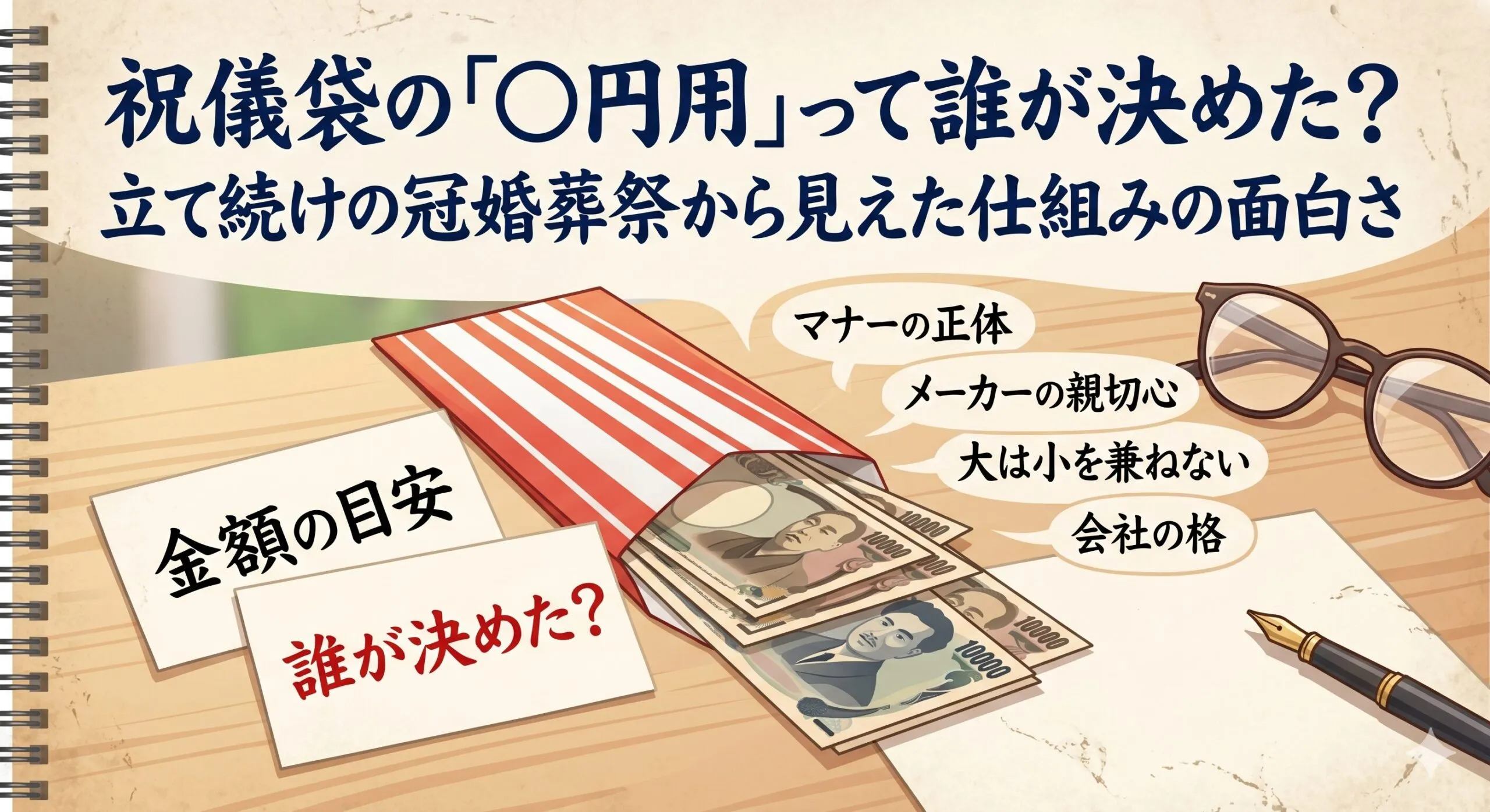 祝儀袋に1万円包むなら『5,000円用』の袋でいい?意外と知らないマナーの正体