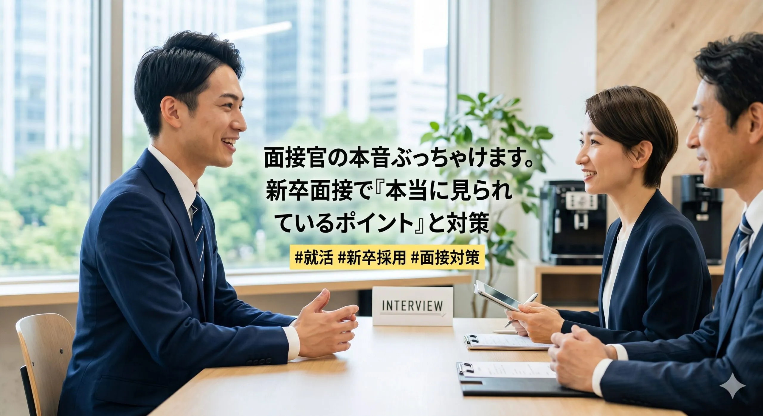 面接官の本音をぶっちゃけます。新卒面接で「本当に見られているポイント」と対策