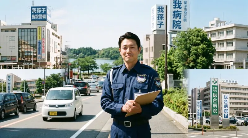 我孫子市の病院・学校文教施設・商業ビル・事業所を守る五輪警備保障株式会社の常駐警備体制