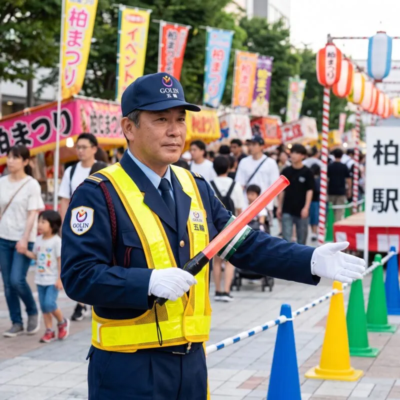 柏市の地域催事・イベントでの雑踏警備