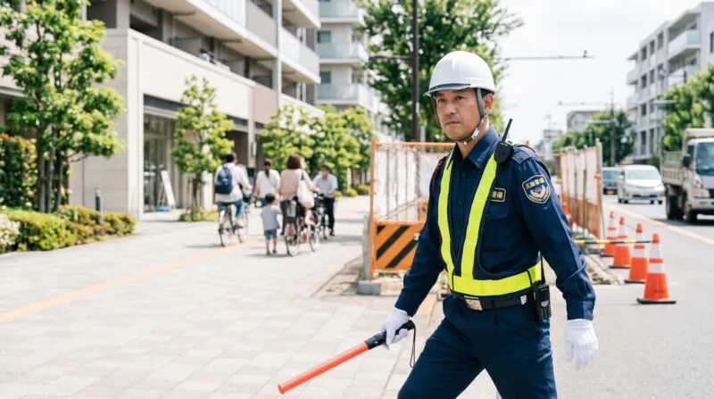 流山市の交通誘導警備なら五輪警備保障 - おおたかの森・住宅街から流山IC・物流拠点まで