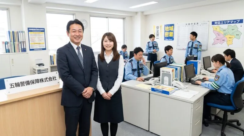 五輪警備保障株式会社 本社オフィススタッフと東葛エリア対応体制